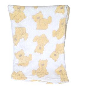 Tadpoles Yellow Bear Security Lovey Blanket 30" X 39"